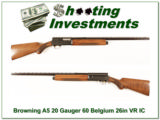 Browning A5 20 Gauge 60 Belgium 26in IC VR - 1 of 4