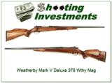 Weatherby Mark V Deluxe 378 Wthy Mag Nice Wood! - 1 of 4