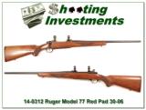 RUGER MODEL 77 30-06 TANG SAFETY RED PAD! - 1 of 4