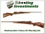 Weatherby Mark V USA made 257 Wthy mag - 1 of 4