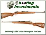 Browning Safari Grade 74 Belgium 7mm Rem Mag Exc Cond! - 1 of 4
