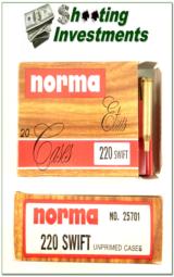 220 Swift Norma factory virgin brass - 1 of 1