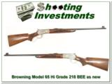 Browning Model 65 High Grade 218 Bee as new! - 1 of 4