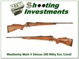 WOW! Weatherby 240 Deluxe near new! - 1 of 4