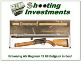 Browning A5 12 Magnum Blond 32in 69 Belgium Exc in Box! - 1 of 4