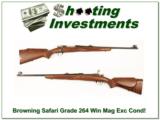 Browning Safari Grade 64 Belgium 264 Win Mag Exc Cond! - 1 of 4