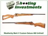 Weatherby Mark V Custom Shop 460 unfired! - 1 of 4