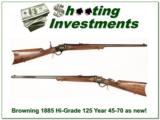 Browning 1885 45-70 125 Year Hi-Grade ANIB - 1 of 4