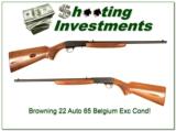 Browning 22 Auto takedown 65 Belgium Exc Cond! - 1 of 4