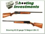 Browning A5 20 Gauge 72 Belgium 26in VR IC! - 1 of 4