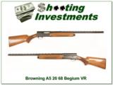 Browning A5 20 Gauge 68 Belgium Blond 26in Vent Rib - 1 of 4
