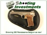 Browning 380 Renaissance 71 Belgium as new! - 1 of 4