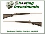 Remington 700 BDL Stainless 300 RUM Ultra Magnum as new - 1 of 4