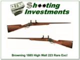 Browning 1885 RARE High Wall 223 Remington! - 1 of 4