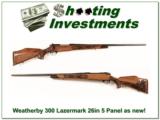 Weatherby Mark V 300 Wthy Lazermark 5 Panel as new - 1 of 4