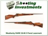 Weatherby Mark V hard to find 30-06 Lazermark 5 Panel as new - 1 of 4