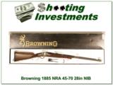 Browning 1885 NRA 45-70 NIB 28in Octagonal barrel! - 1 of 4