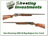 Browning 2000 Belgium made 20 Gauge Magnum! - 1 of 4