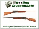 Browning A5 Light 12 50’s Belgium 28in Modified - 1 of 4