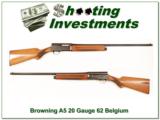 Browning A5 20 Gauge 1962 Belgium Blond! - 1 of 4