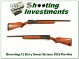 Browning A5 Sweet Sixteen Pre-War 1938 26in IC - 1 of 4