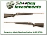 Browning A-bolt Stainless Stalker 30-06 w/ BOSS - 1 of 4