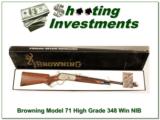 Browning Model 71 Rifle High Grade 348 Win new in box - 1 of 4