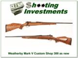 Weatherby Mark V 300 Custom Shop as new - 1 of 4