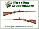 Browning Model 78 22-250 Heavy Barrel near new! - 1 of 4