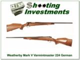 Weatherby Mark V Varmintmaster Fist Year German 224 Exc ! - 1 of 4