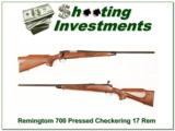 Remington BDL 700 17 Rem older pressed checkering - 1 of 4