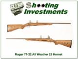 Ruger 77/22 All-weather laminate stainless 22 Hornet - 1 of 4
