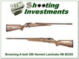 Browning A-bolt Stainless Laminated Varmint 308 Win as new BOSS - 1 of 4