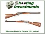 Winchester Model 94 Carbine 30-30 1951 pre-64 MINT! - 1 of 4