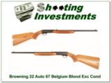 Browning 22 Auto takedown 67 Belgium Blond Exc Cond! - 1 of 4