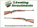 Browning Model 65 218 Bee unfired - 1 of 4