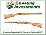 Browning Superposed Lightning 20 Ga 64 Belgium MINT! - 1 of 4