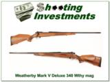 Weatherby Mark V Deluxe 340 Wthy mag - 1 of 4
