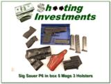 Sig Sauer P6 in case, 5 Magazine, 3 Holsters! - 1 of 4