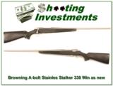 Browning A-bolt Stainless Stalker 338 Win Mag looks new! - 2 of 4
