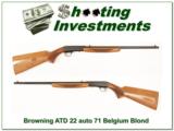 Browning 22 Auto 71 Belgium Blond! - 1 of 4