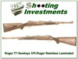 Ruger 77 Hawkeye 375 Ruger Stainless Laminated LH - 1 of 4