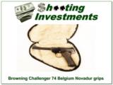 Browning Challenger 74 Belgium Novadur grips in case! - 2 of 4