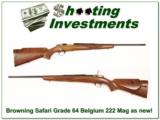 Browning Safari Grade 222 Remington Mag XX Wood! - 1 of 4