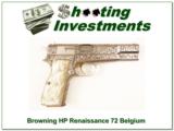 Browning HP 9mm Renaissance 72 Belgium as new! - 1 of 4