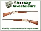 Browning early ’50s Belgium Double Auto SILVER Exc Cond - 1 of 4