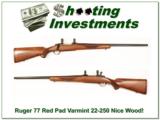 Ruger 77 Varmint 22-250 Red Pad Exc Cond! - 1 of 4