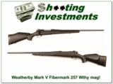 Weatherby Mark V original Fibermark 257 Wthy Mag - 1 of 4