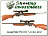 Savage Model 170 30-30 Pump with scope Exc Cond - 1 of 4