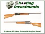 Browning A5 Sweet Sixteen 64 Belgium Very Blond Exc! - 1 of 4